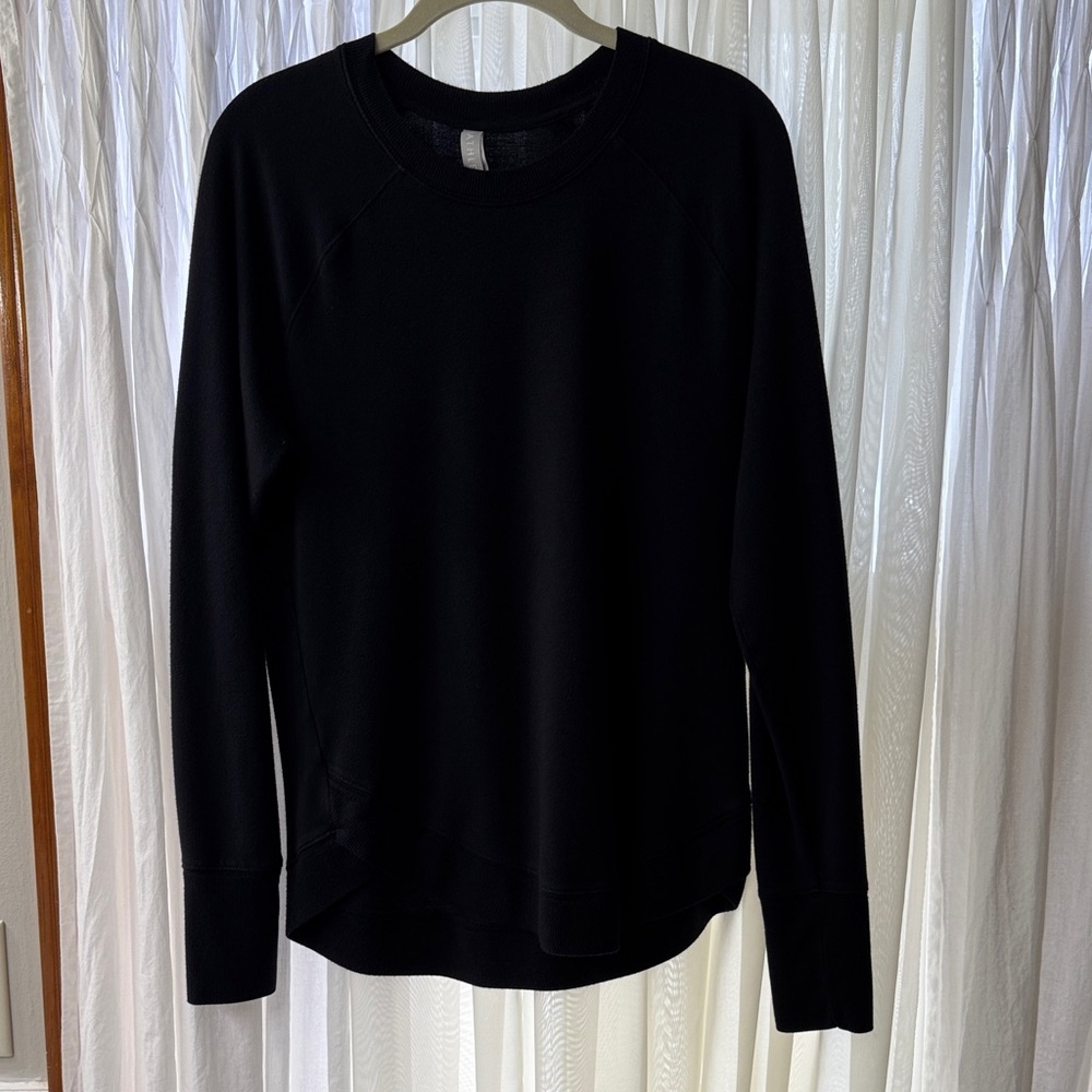 Athleta Black Long Sleeve Sweatshirt/Sweater M
